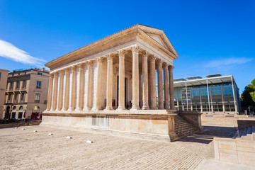 Maison Carree roman temple, Nimes