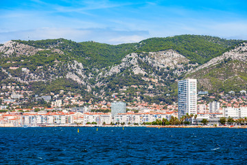 Toulon city panoramic view, France