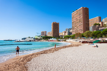 Monte Carlo beach in Monaco