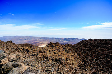 Beautyful mount Teide volcano, volcanic landscape, Tenerife, Canary Islands