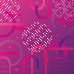 colorful geometric abstract background pink color vector illustration design