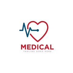 Medical Care Logo Design Vector