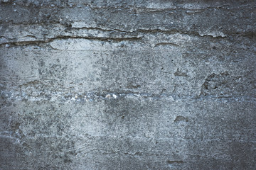 Grungy and smooth bare concrete wall.