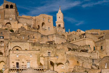 Vista panor&aacute;mica de la antigua ciudad paleol&iacute;tica de Matera, Sassi di Matera, Basilicata, sur de Italia