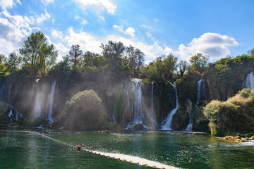 Obraz premium Kravica waterfall in Bosnia and Herzegovina