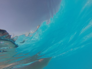 under the wave