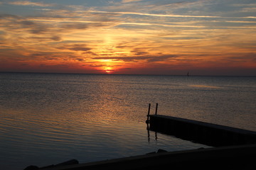 sunset at the beach