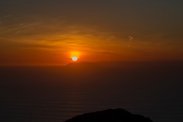 sunset over Catalina
