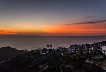 sunset at the beach in Laguna California