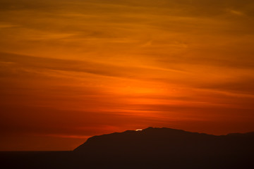 sunset over Catalina