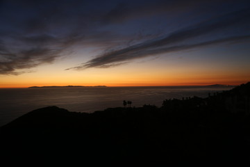 Sunset over Catalina