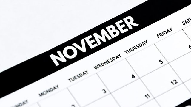 Calendar page changing from january to december