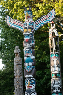 Totem Poles of North American Indigenous Peoples.