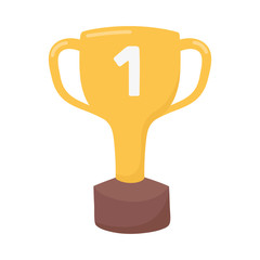Isolated trophy icon vector design