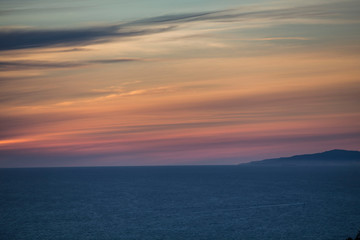 Fototapeta na wymiar Sunset over Catalina