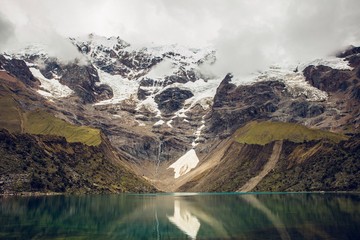 Humantay lake in Peru Salkantay trek