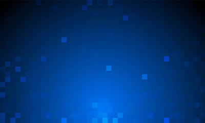 Abstract blue random pixel background vector design.