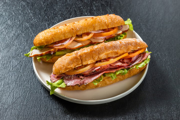 パストラミサンドウィッチ　pastrami sandwich with salted beef