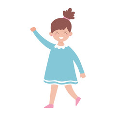 Isolated girl cartoon vector design
