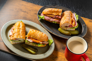 パストラミサンドウィッチ　pastrami sandwich with salted beef