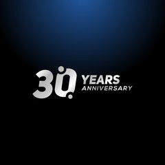 30 Years Anniversary Vector Design
