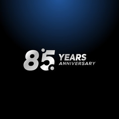 85 Years Anniversary Vector Design