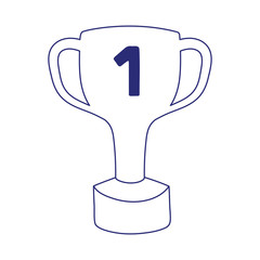 Fototapeta premium Isolated trophy icon vector design