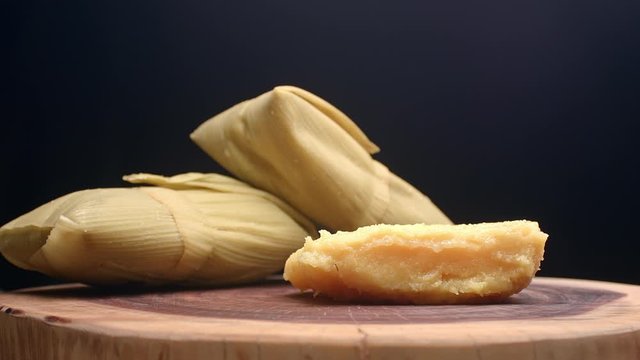 Typical Brazilian food made with corn, called Pamonha