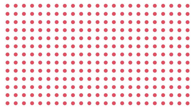 Digital dots gradient animation on white background