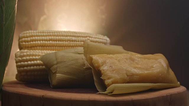 Typical Brazilian food made with corn, called Pamonha