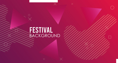 triangles colorfull festival background template