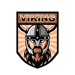 Viking esport logo mascot design