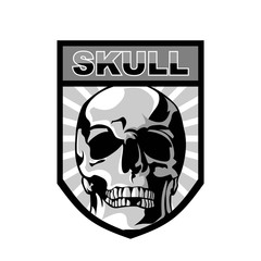 Skull esport logo mascot design