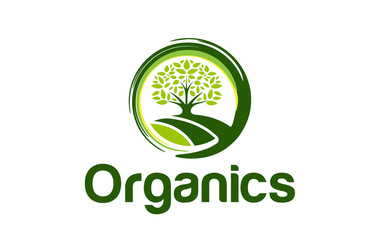 Creative organic, and natural food logo design