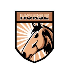 Horse esport logo mascot design © barnawi