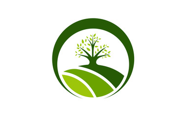 Creative organic, and natural food logo design