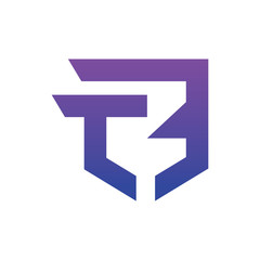 Letter TB flat Logo