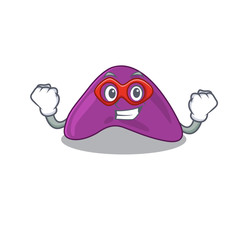 A cartoon drawing of adrenal in a Super hero character