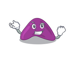 A funny cartoon design concept of adrenal with happy face