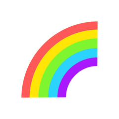 The best rainbow icon, illustration vector. Suitable for many purposes.