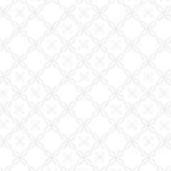 Fototapeta premium Black & White Seamless Flower Pattern - Textile - Wallpaper - Background