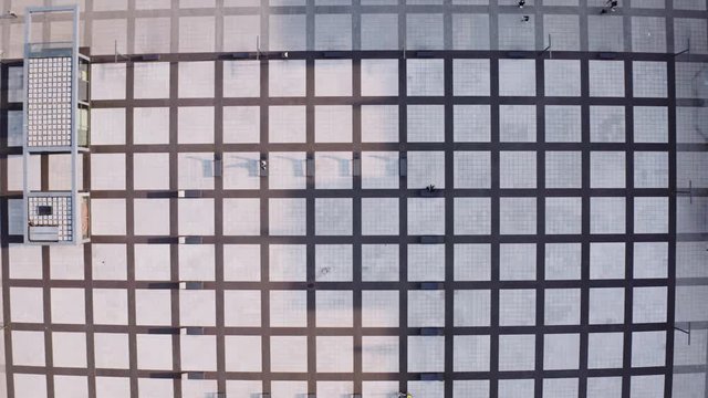 Top down view of