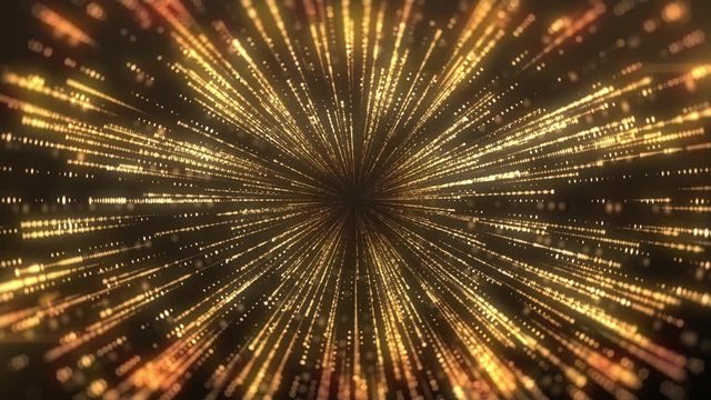 gold disco light frame abstract background with flickering star animation seamless loop metallic glossy shade