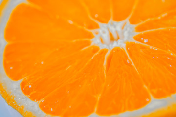 オレンジのマクロ撮影のイメージ