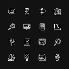 Editable 16 sales icons for web and mobile