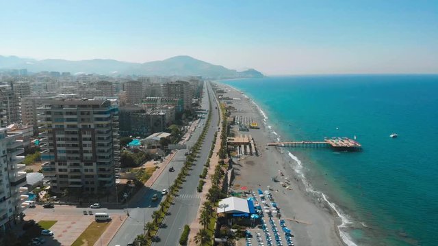 Alanya Mahmutlar Sea Summer Drone 