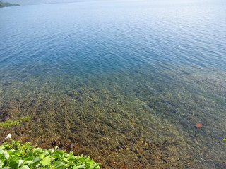 The view of lake surface in Japan