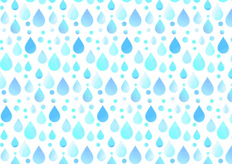 水彩　雨　水　パターン