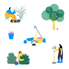Garden work concept vector 