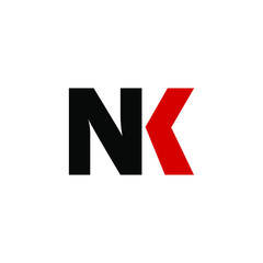 nk letter vector logo